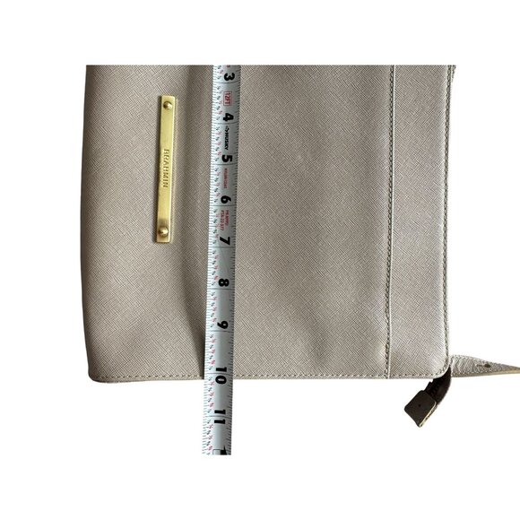 BRAHMIN Womens Taupe Beige Leather Crossbody Bag - Picture 9 of 12